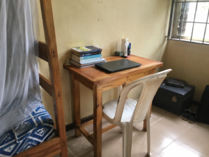 Finished DIY Reading Table in the Room