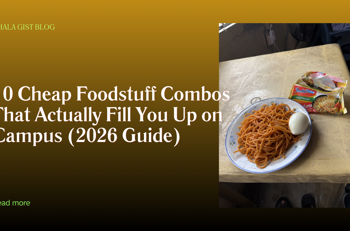 Cheap Nigerian student food combos that fill you up on campus
